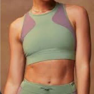 Women's Green and Purple‎ Sports Bra